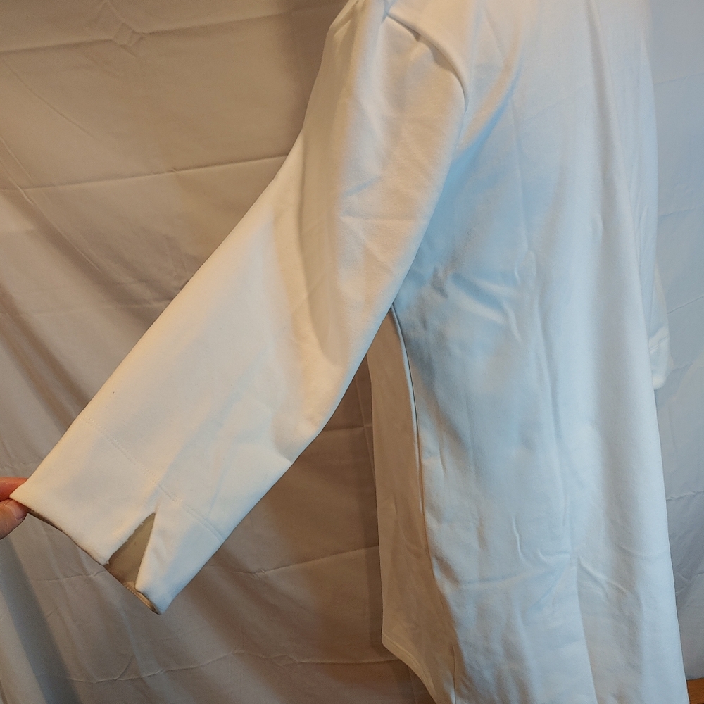 Southern Tide Star White Ashlynn Button 3/4 Sleeve Brushed Fabric Dress Size Med - Picture 3 of 16
